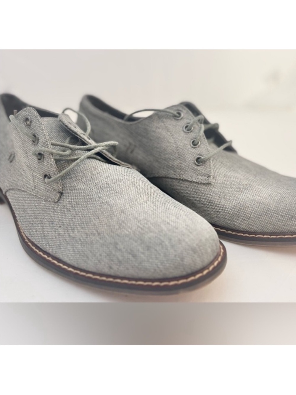B2 Men's Elegant Gray Oxford Dress Shoes Size 45 / US 11-11.5